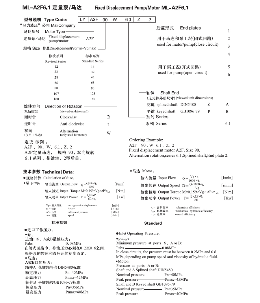 A2F6.1定量柱塞泵/馬達